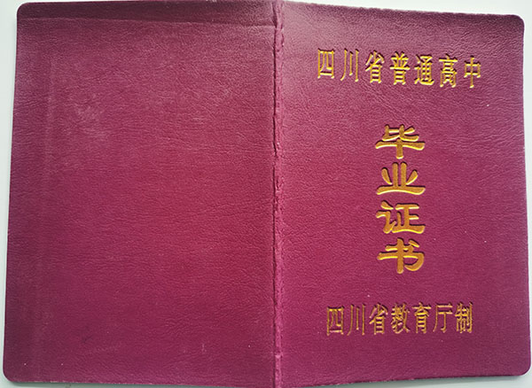 渠县2010年高中毕业证图片